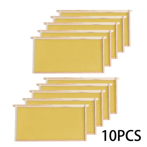 10x national beehive wired - national, wax