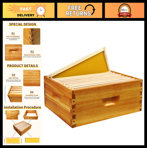 Medium super bee hive - super,