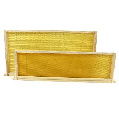 Langstroth beehive wired - wired, wax