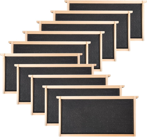 Pack beehive frames and - 10, wax