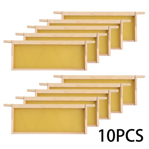 10x national beehive wired wax - 10x,