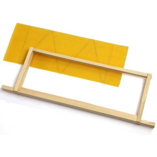 Langstroth beehive wired wax - langstroth,